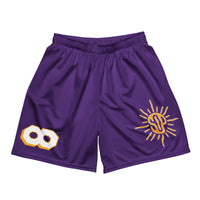 LA Purple Mesh Logo Shorts